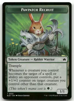 Pawpatch Recruit Token #21 (NM) Bloomburrow BLB Magic MTG - Image 1