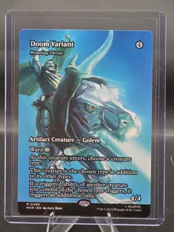 Doom Variant - Roaming Throne Borderless MTG Marvel Universe Eternal #99 NM/M - Image 1