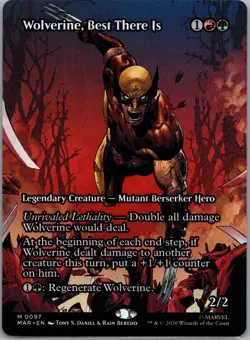Wolverine, Best There Is #0097 MTG Marvel Rare Non-Foil Fresh NM - Image 1