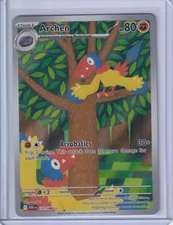 Archen 131/086 White Flare Illustration Rare IR Holo Pokemon TCG English NM - Image 2