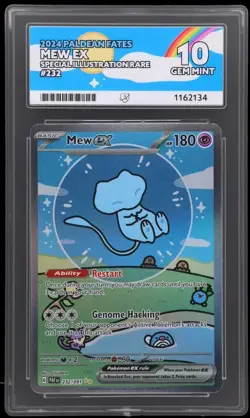 Pokemon TCG Bubble Mew Ex 232/091 SIR - Paldean Fates - Ace 10 Perfect Subgrades - Image 1