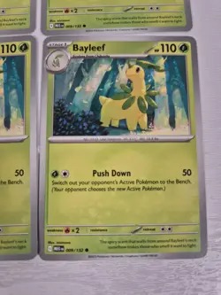 Pokemon TCG 4x Bayleef 009/132 Playset Mega Evolution Deck Building Playable - Image 2