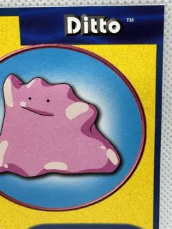 LP Ditto #132 Burger King UNPERFORATED Poke Trivia Card 1999 Pokemon Clean! - Image 3