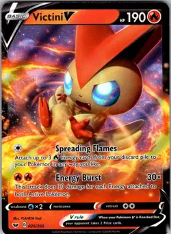 VICTINI V 025/202 HOLO SWORD & SHIELD POKEMON - Image 1