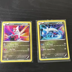 Pokemon TCG 2-Card Holo Lot: Latias 9/20, Latios 10/20 - Image 1