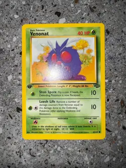 Pokemon TCG Cards 1st Edition Venonat 63/64 Jungle NM - Image 3