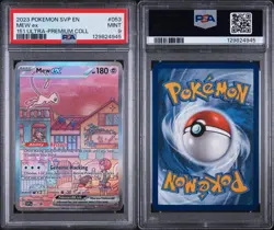 2023 POKEMON SVP EN-SV BLACK STAR PROMO 151 ULTRA-PREM COLL #053 MEW EX PSA 9 - Image 3