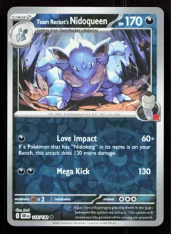 Team Rocket's Nidoqueen 116/182 UC Reverse Holo Destined Rivals NM - Image 1