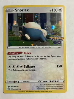 Snorlax - (Cosmos Holo) 055/078 Pokemon TCG Pokemon Go Promo - Image 1
