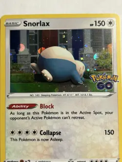 Snorlax - (Cosmos Holo) 055/078 Pokemon TCG Pokemon Go Promo - Image 2