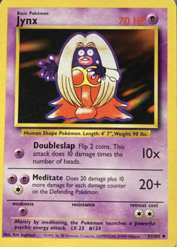 1999 Pokemon TCG - Jynx - Base Set - Uncommon Card - 31/102 - Image 1