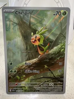 Chespin 087/086 Illustration Rare IR Pokemon Chaos Rising NM - Image 1