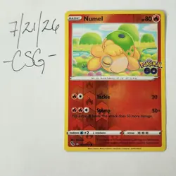 Numel (Peelable Ditto) 013/078 - Pokemon Go - Shibuzoh - English Pokemon TCG - Image 1