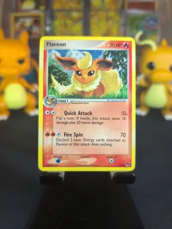 Pokemon TCG Flareon Promo #2 Pokemon TCG Holo Moderate Play Condition. - Image 1