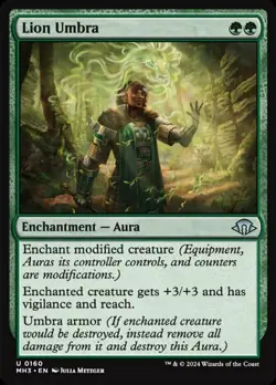 Lion Umbra - Foil - Modern Horizons 3 #0160 MTG Magic The Gathering - Image 1