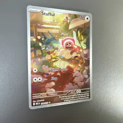 Stufful Full Art - 154/132 (IR) - Illustration Rare Pokemon Mega Evolution - Image 4