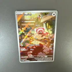 Stufful Full Art - 154/132 (IR) - Illustration Rare Pokemon Mega Evolution - Image 5