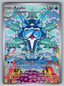 Palafin 200/197 Illustration Rare Obsidian Flames Pokemon Holo Near Mint - Image 1
