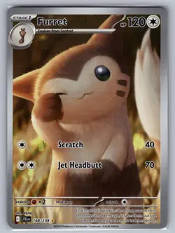 Furret 168/159 Illustration Rare Journey Together Pokemon Holo Near Mint - Image 1