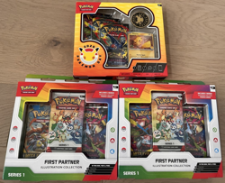 2x First Partner Illustration Collection Series 1 + 1x Pokemon Day 2026 Box - Image 1
