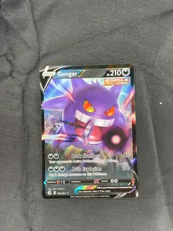 GENGAR V 156/264 HOLO V RARE FUSION STRIKE POKEMON NM/M - Image 1