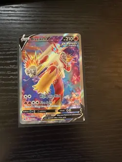Pokemon TCG Chilling Reign Pokemon Blaziken V Blaziken Ultra Rare Holo Starter - Image 1