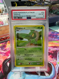 Tropius - (Prerelease) 52/111 Rising Rivals 2009 Pokemon Platinum PSA 6 - Image 1