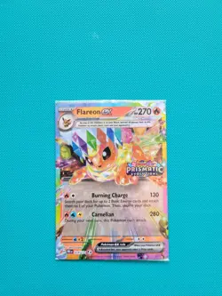 Sealed Flareon ex 014/131 Stamped Prismatic Evolutions Promo - Image 1