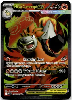 Mega Camerupt ex 156/132 Ultra Rare Mega Evolution Pokemon NM - Image 1