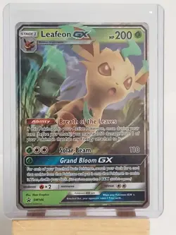 Pokemon TCG Sun & Moon Promos Leafeon GX SM146 Black Star Promo - Image 2