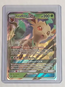 Pokemon TCG Sun & Moon Promos Leafeon GX SM146 Black Star Promo - Image 3