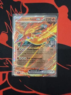 Team Rocket’s Moltres Ex 31/182 Double Rare Pokemon Destined Rivals 031/182 NM - Image 1