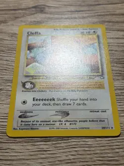 Pokemon TCG Cleffa 20/111 Neo Genesis Rare Unlimited Regular Lightly Played - Image 2