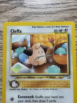 Pokemon TCG Cleffa 20/111 Neo Genesis Rare Unlimited Regular Lightly Played - Image 4