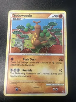 Sudowoodo 9/95 Holo Rare HGSS Unleashed Pokemon Lightly Played - Image 1