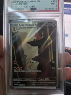 Pokemon TCG Charmeleon 169/165 SV 151 Illustration Rare Holo EN PSA 9 - Image 1