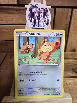 Teddiursa RC15/RC25 Holo Legendary Treasures: Radiant Collection Pokemon NM - Image 1