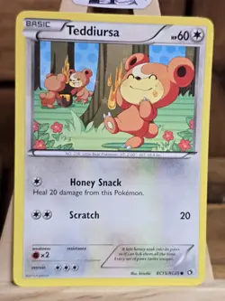 Teddiursa RC15/RC25 Holo Legendary Treasures: Radiant Collection Pokemon NM - Image 2