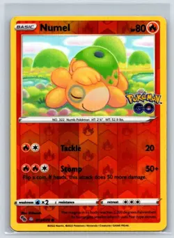 Numel (Peelable Ditto) 013/078 Pokemon GO Reverse Holo NM - Image 1