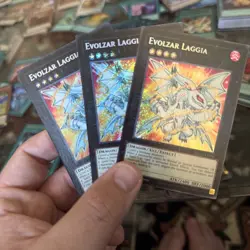 3x Evolzar Laggia 1st Edition Secret Rare BLGG-EN008 Yu-Gi-Oh! - Image 1