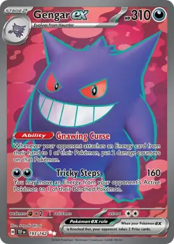 Pokemon Gengar EX Holo TCG SV05 Temporal Forces 193/162 - Image 1