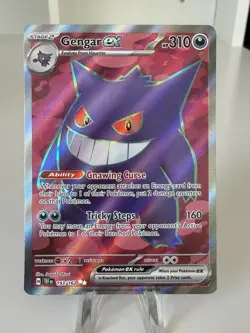 Pokemon Gengar ex SV05 Temporal Forces Ultra Rare Full Art Holo 193/162 - Image 1