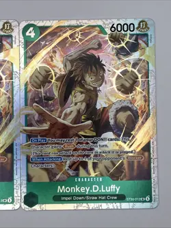 Monkey D Luffy ST30-012 SR Starter Deck EX Luffy Ace One Piece Card Game Lot x2 - Image 3