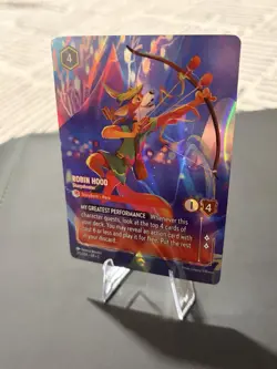 Robin Hood Disney Lorcana TCG Enchanted Shimmering Skies Sharpshooter 215/204 - Image 2