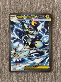 Pokemon Mega Zeraora ex Secret Illustration Rare 114/084 Pitch Black Near Mint - Image 1