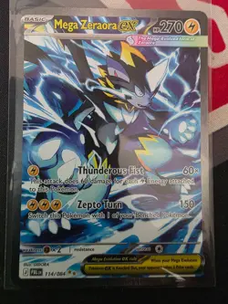 Pokemon Mega Zeraora ex Secret Illustration Rare 114/084 Pitch Black Near Mint - Image 1