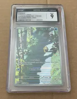 CGC 9 Psyduck 175/165 Pokemon Scarlet Violet 151 Illustration Rare English (US) - Image 1