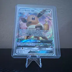 Eevee GX SM174 Sun & Moon Promo Holo 2019 Pokemon Card - Bad Edges - Image 1