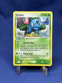 Pokemon Card Crystal Guardians Ivysaur 35/100 Reverse Holo Uncommon STAMPED - Image 1