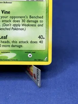 Pokemon Card Crystal Guardians Ivysaur 35/100 Reverse Holo Uncommon STAMPED - Image 4